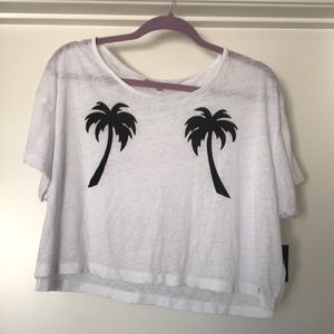 Volcom Crop Palm Tree Tee